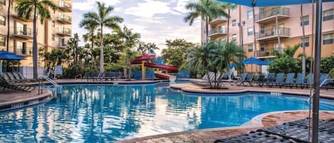 Indoor pool, outdoor pool