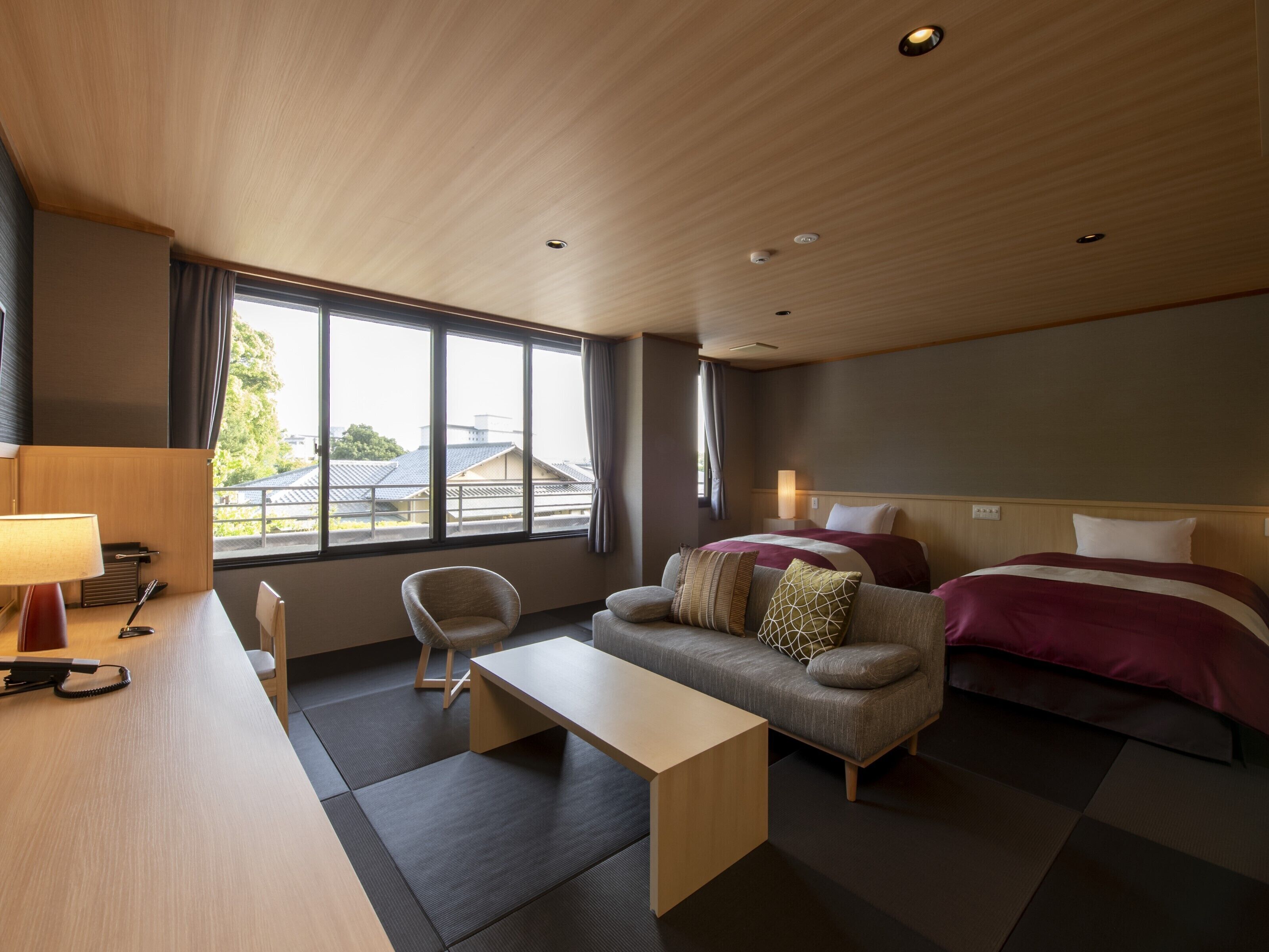 Habitación, para no fumadores (Japanese Modern Style, For 5 People) | Camas con efecto memoria y caja de seguridad en la habitación 