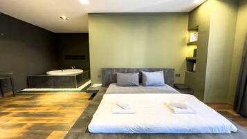 Habitación exclusiva | Sábanas de algodón egipcio y ropa de cama de alta calidad