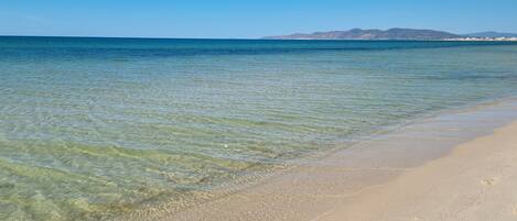 Beach nearby, white sand