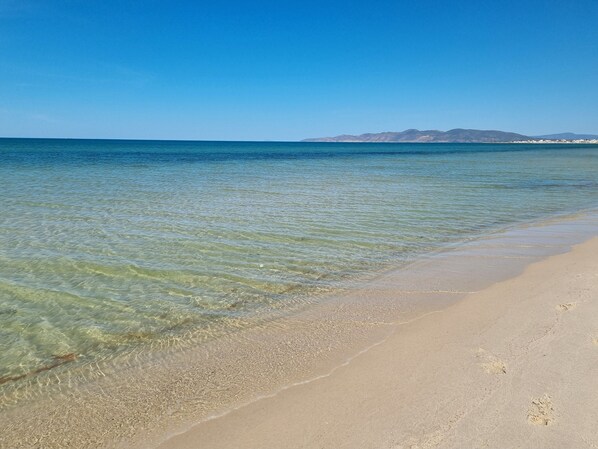 Beach nearby, white sand