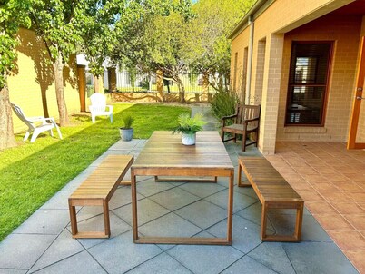 Grand retreat in peaceful street