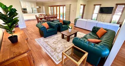 Grand retreat in peaceful street