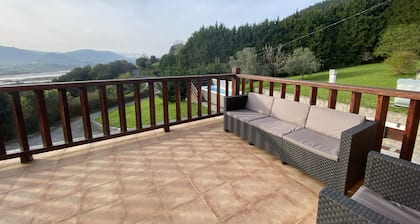 Goitisolo farmhouse, in the heart of the Urdaibai biosphere reserve.