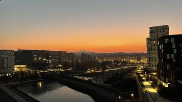 Vue depuis lâhĂ©bergement