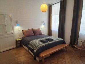 3 habitaciones, cuna de viaje, wifi gratis y ropa de cama 