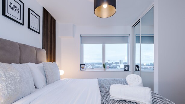 Apartment | 2 Schlafzimmer, Bügeleisen/Bügelbrett, kostenloses WLAN, Bettwäsche
