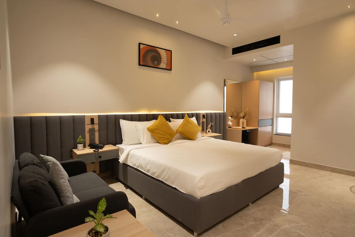Premium-Suite | 1 Schlafzimmer, Allergikerbettwaren, Minibar, Schreibtisch
