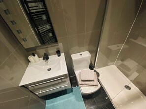 Hair dryer, towels