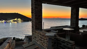 King Suite with Sea View and Hot Tub | Terrasse/Patio