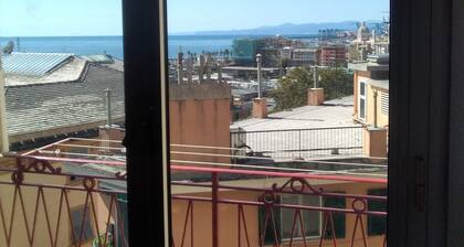 Spacious Apartment With sea View Terrace in Genoa Pegli