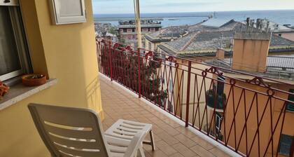Spacious Apartment With sea View Terrace in Genoa Pegli