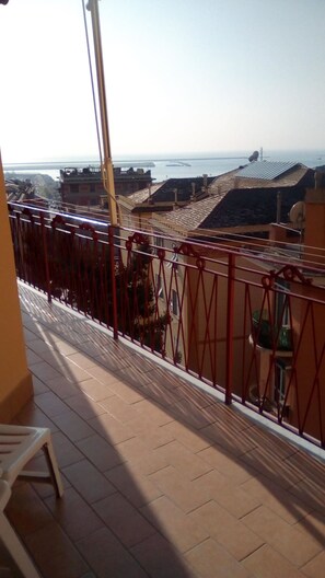 Apartment, 2 Bedrooms, Accessible, Smoking | Balcony - Spacious Apartment With sea View Terrace in Genoa Pegli (Genoa)