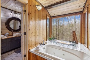 Dusche, Whirlpool, Handtücher