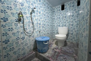 Ducha, toallas, jabón