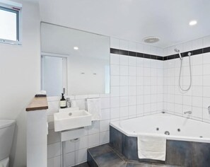 Shower, hair dryer, shampoo - Ultimate Beachfront Retreat (Sunderland Bay)