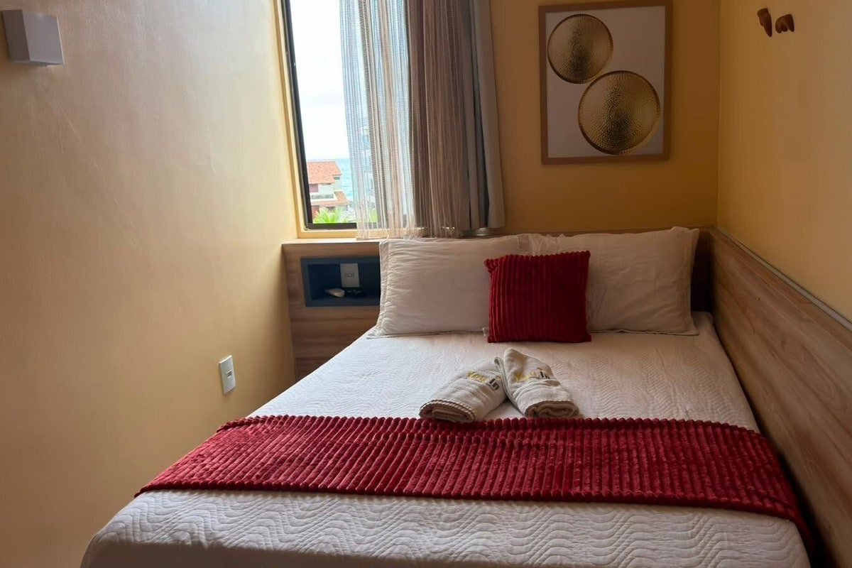 Premium bedding, pillow-top beds, blackout curtains, soundproofing