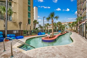 Indoor pool, a heated pool - 2 Bedroom 2 Bath Vacation Rental with Private Balcony (Myrtle Beach)