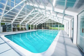 Indoor pool, a heated pool