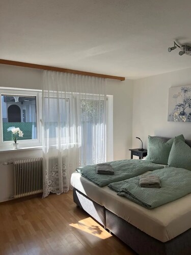 Apartment mit Gartenblick