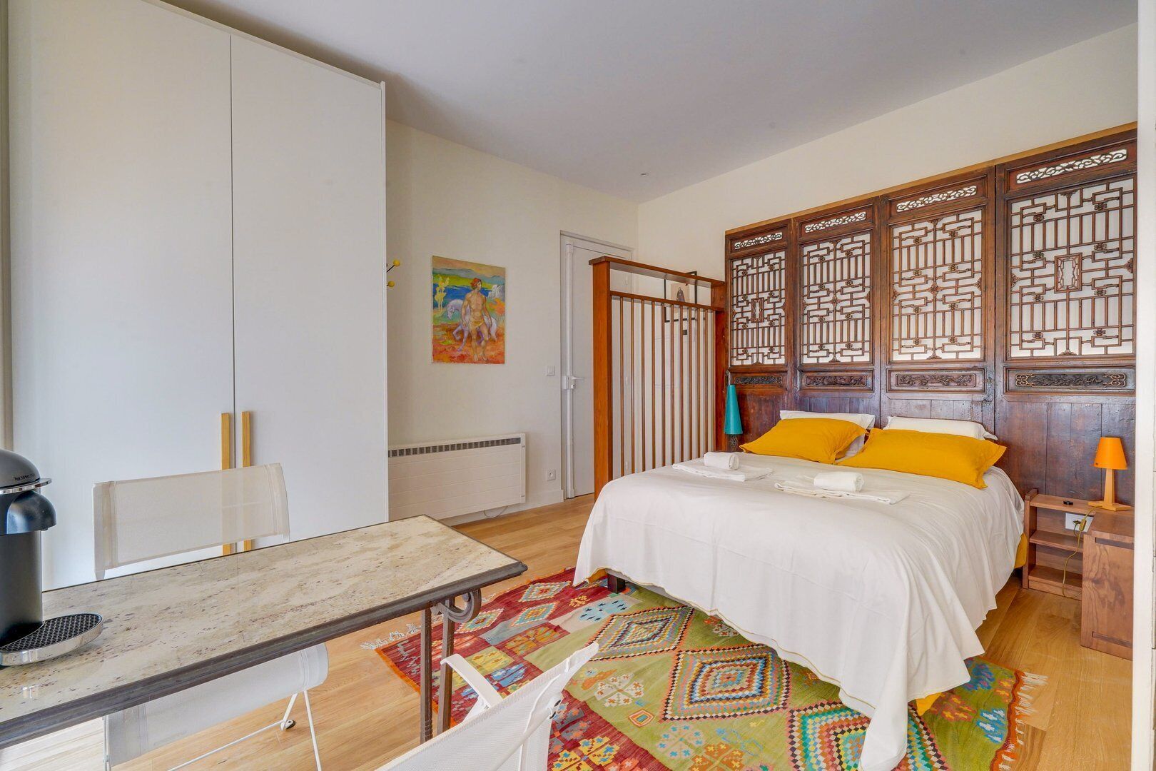 1 bedroom, iron/ironing board, internet, bed sheets