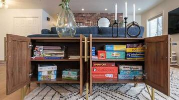 Smart-tv, pejs, videospil, stereoanlæg