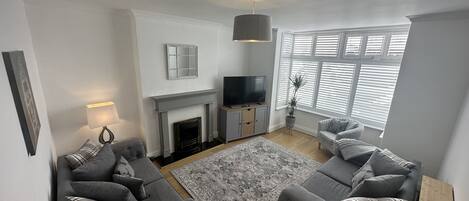 TV connectée, cheminée