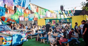 Outdoor dining - 
Digbeth Apartment Sleeps 12 (Birmingham)