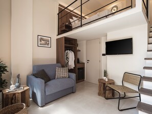 Habitació Deluxe | 1 dormitori, roba de llit hipoal·lergògena i caixa forta a l'habitació 