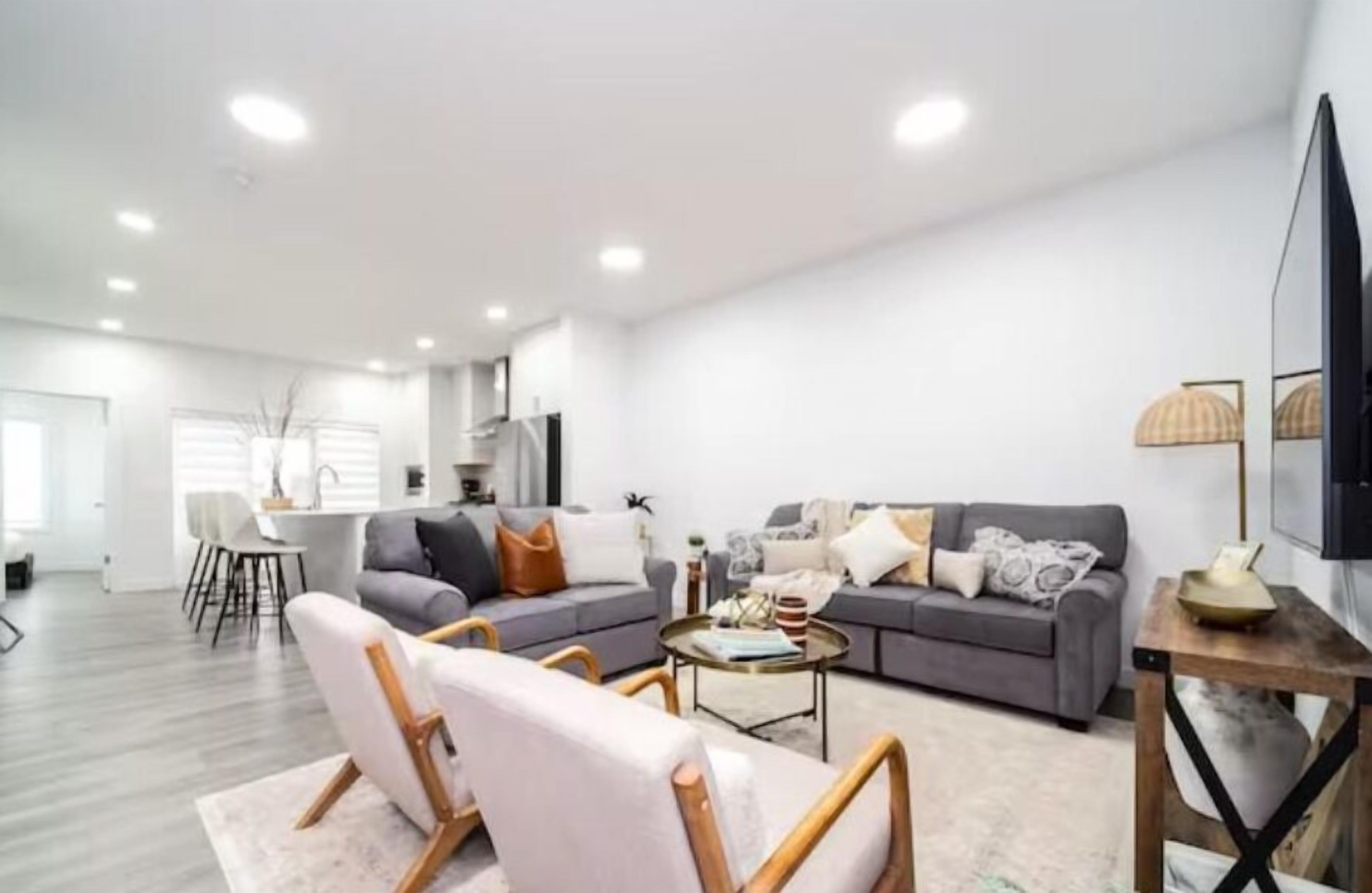 Smart TV, foosball, books