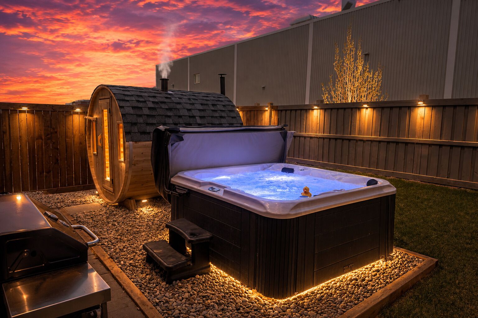 Bain à remous extérieur