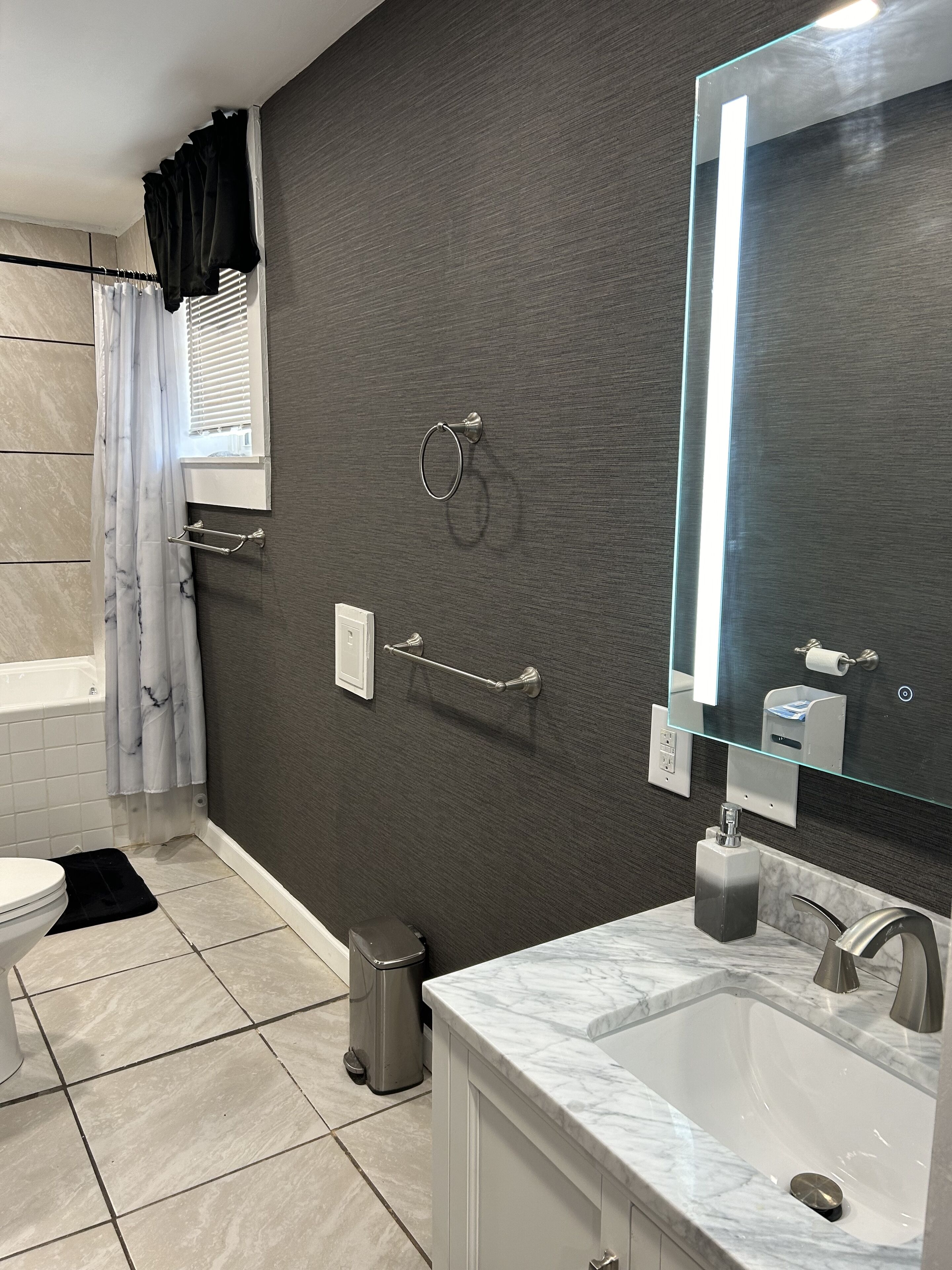 Towels, soap, toilet paper