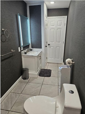 Towels, soap, toilet paper