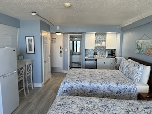 Iron/ironing board, free WiFi, bed sheets - Second Floor Completely Remodeled Direct Ocean Front Studio with Gorgeous View!  (Daytona Beach Shores)