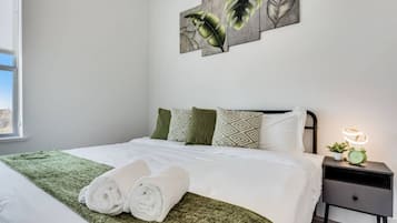 2 bedrooms, desk, iron/ironing board, WiFi