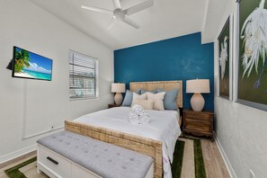 4 soverom, strykejern/-brett, reiseseng for barn og wi-fi (inkludert)