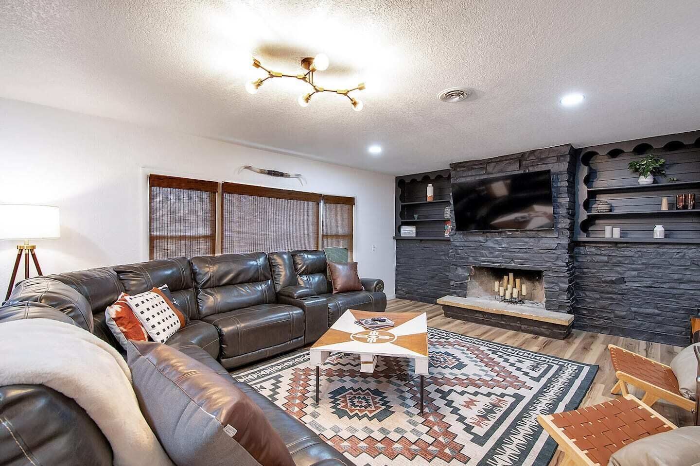 TV connectée, cheminée