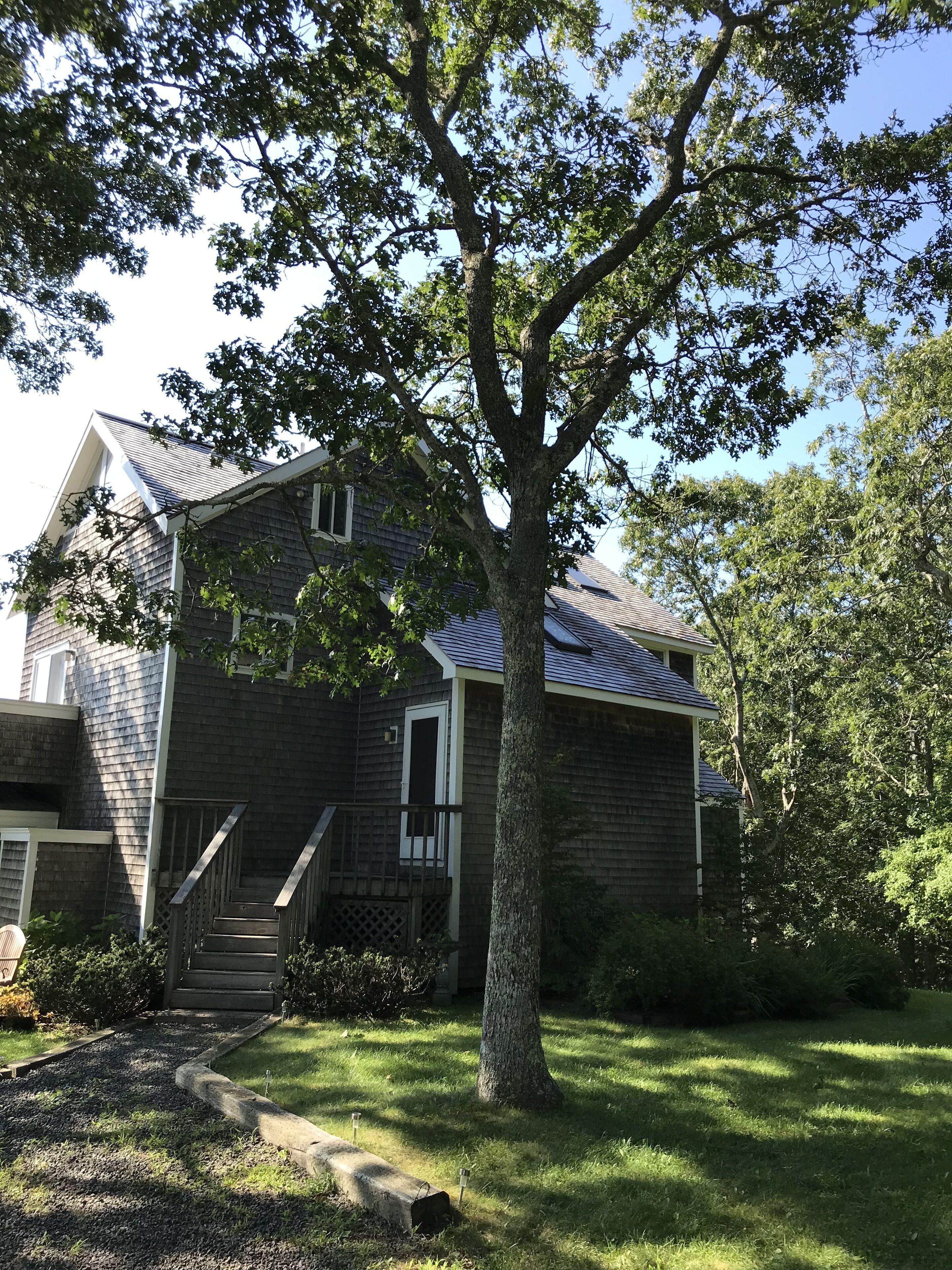 Amazing sunsets. Beautiful 3 bedroom home on 4 acres near Lamberts Cove Beach