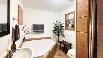 Hair dryer, towels, toilet paper