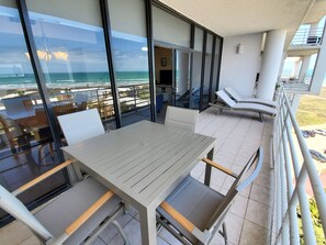 Sunchase IV #705 | Terrace/patio - Sunchase IV by South Padre Resort Rental (South Padre Island)