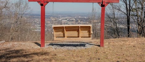 Blick von der Unterkunft