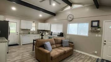 TV connectée, cheminée, livres, médiathÚque