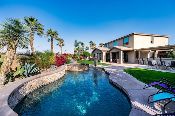A heated pool