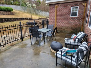 屋外ダイニングエリア