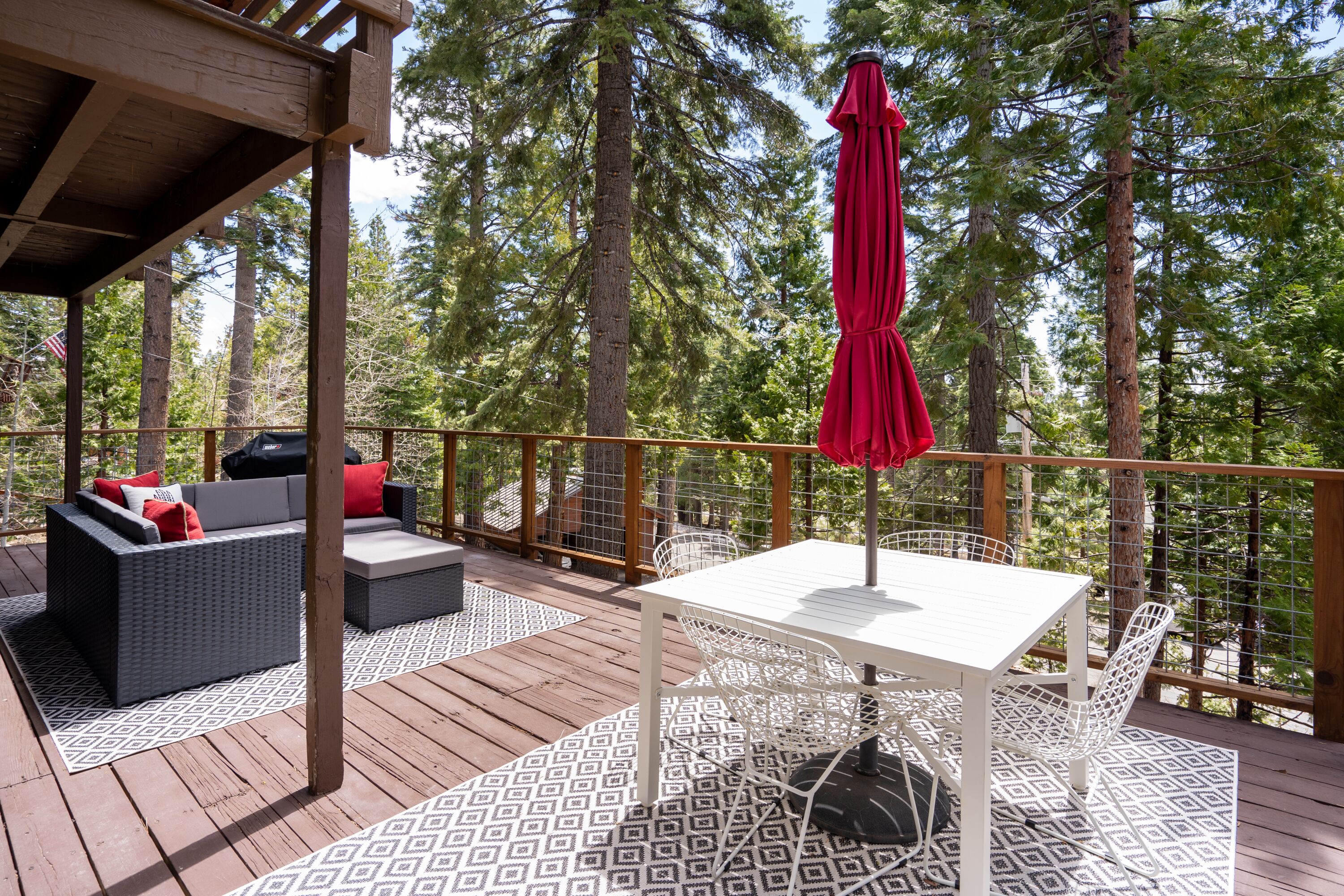 Patio furniture is stored away and unavailable from 11/1 - 5/15 due to weather.