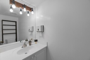 Secador de cabelo, papel higiênico