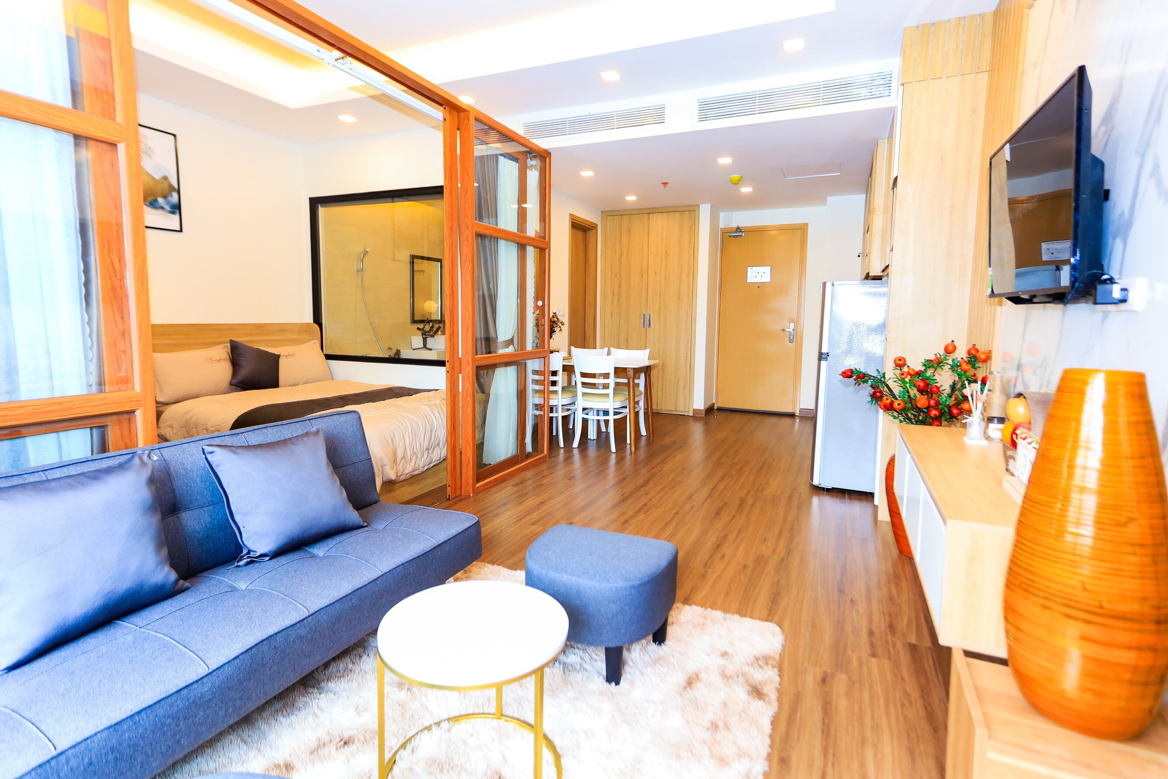 2 Double Bed Studio with Sofabed | Living area