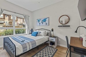 3 bedrooms, iron/ironing board, travel cot, WiFi