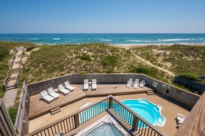 Piscina externa, piscina aquecida