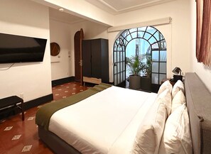 1 室のベッドルーム、デスク、WiFi、ベッドシーツ